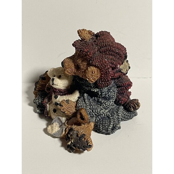Boyds Bears & Friends Elliot & Snowbeary Figurine Limited Edition VTG 1994 #2242 - Picture 8 of 10